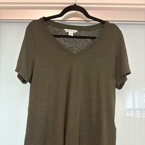 Athleta size L t-shirt modal blend forest green